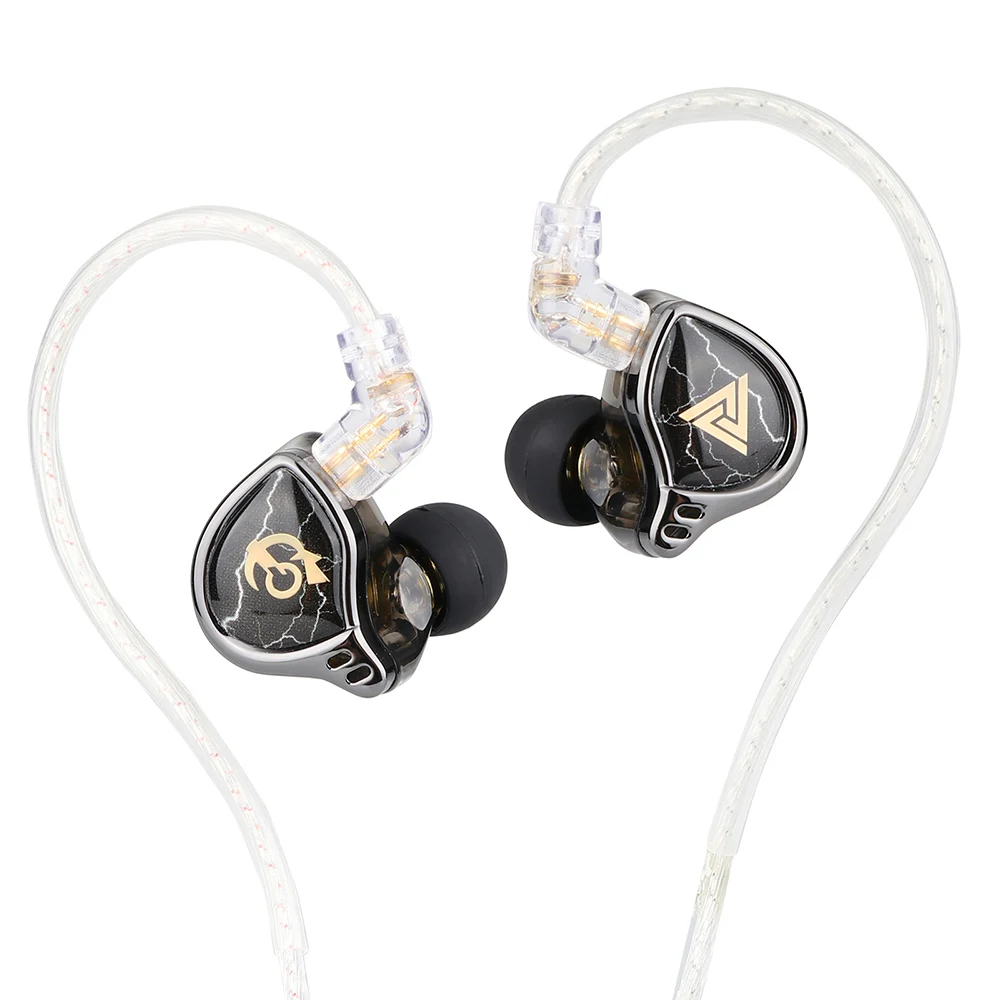 QKZ x HBB 10mm Titanium Coated Diaphragm HiFi In Ear Monitor Earphones