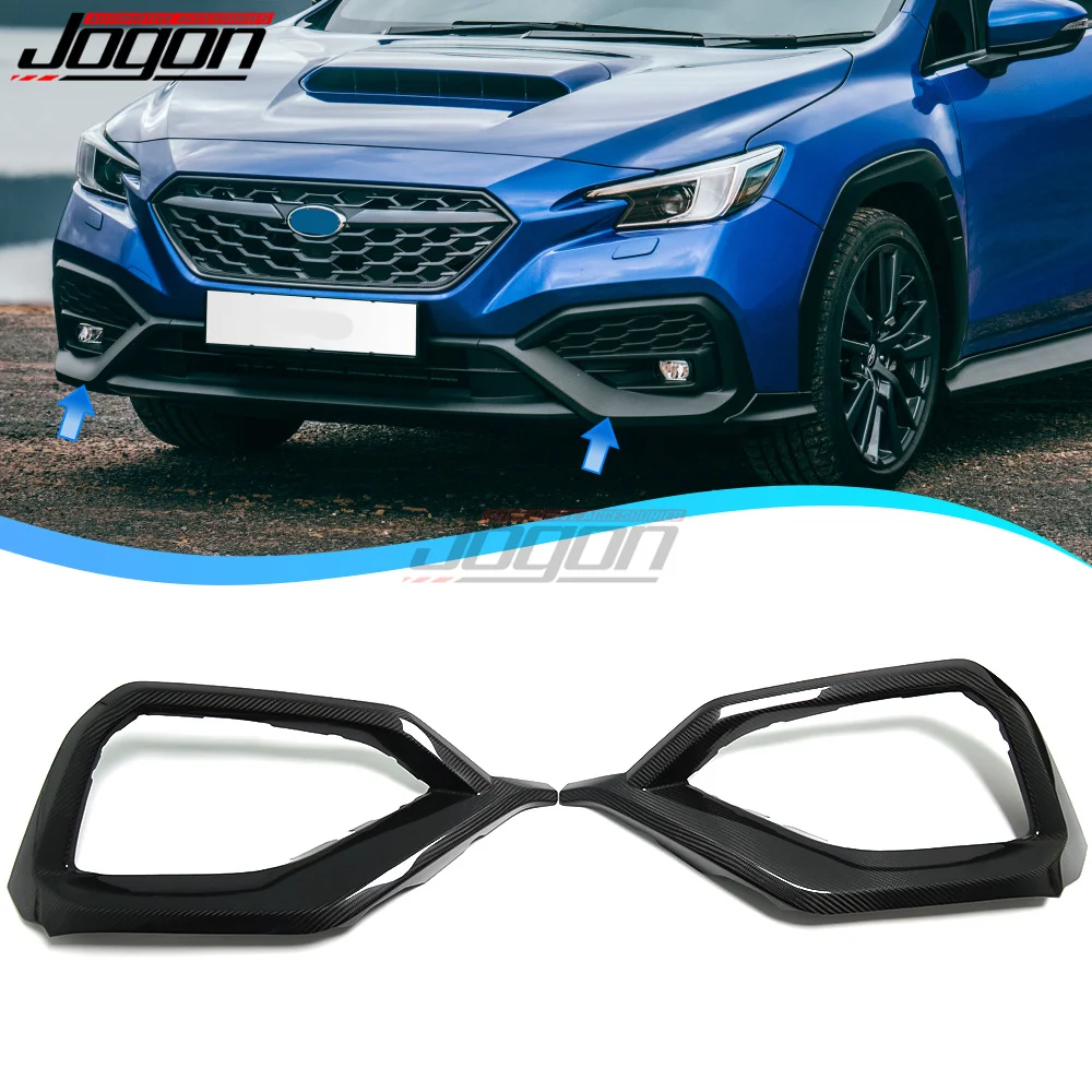 

Внешний автомобильный передний бампер из углеродного волокна, противотуманная фоторамка, декоративная крышка, отделка, Аксессуары для Subaru WRX, S4, STI, VB 2022, 2023, 2024