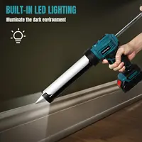 Pistolet à mastic électrique sans fil 4 vitesses pour portes et fenêtres, outil de pose de verre compatible avec batterie Makita 18V 6
