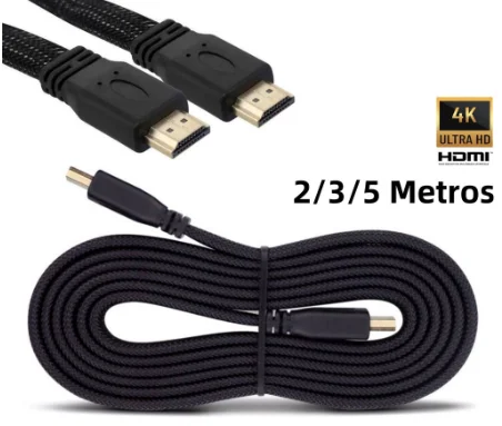 Cabo Hdmi Ultra Hd 3d 4k Alta Resolução 1080p Tv 2/3/5m