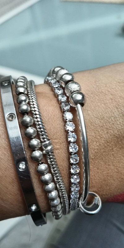 Cuban Heart Diamond Tennis Bracelet