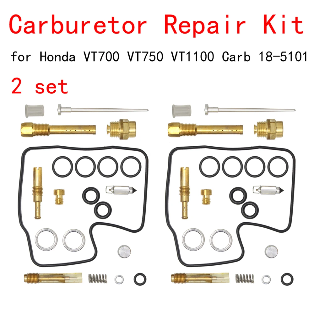 2 set Carburetor Rebuild Repair Kits For Honda SHADOW 1100 KEYSTER