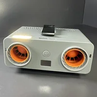 5 Speed 12000mAh Waist Fan, Multi-mode Flashlight Light Include SOS, 5V/2A Output & Input Charging for Phones Tablets Power Bank 2