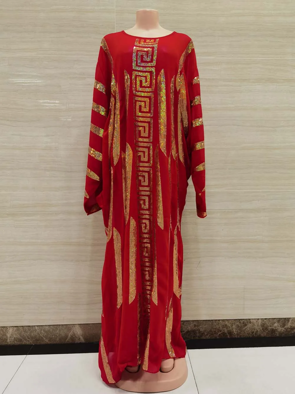 

Мусульманская Абая Женская, с блестками, свободная, в стиле 2022, для размера плюс