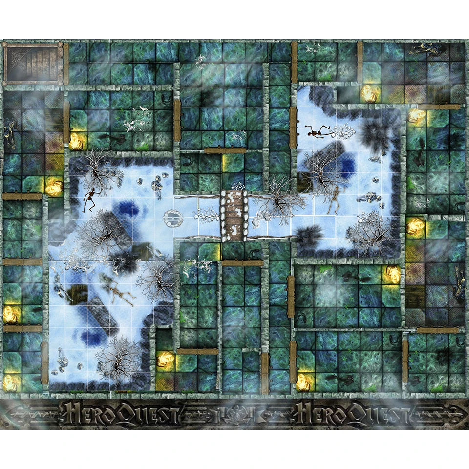 Heroquest Tomba Mobili Scenario: Lapide, Cripta, Lastra. Modello Da Collezione Usato.