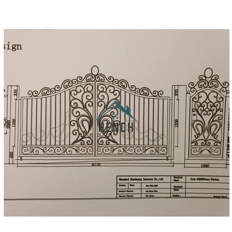 

Household iron door villa iron gate China manufacturing factory direct sales