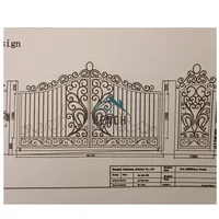 Metal Garden Fence Driveway Wrought Iron Gates Design For Home China Manufacturers Suppliers 1