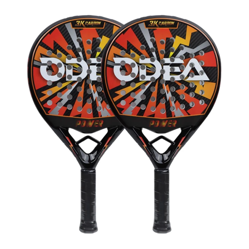 

(Spot) 2022 New ODEA Racket Pala Padel 3K Carbon Shot Fiber Tennis Racket Outdoor Sports Unisex Equipment With Overgrip + Bag