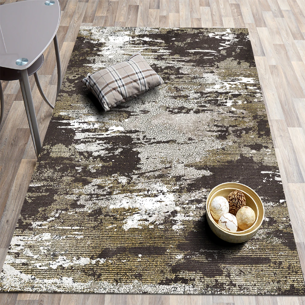 

Printed Ethnic Classic Patterned rug Brown & Mink color non-slip carpet/ Children's room bedroom living room carpet/ home gift