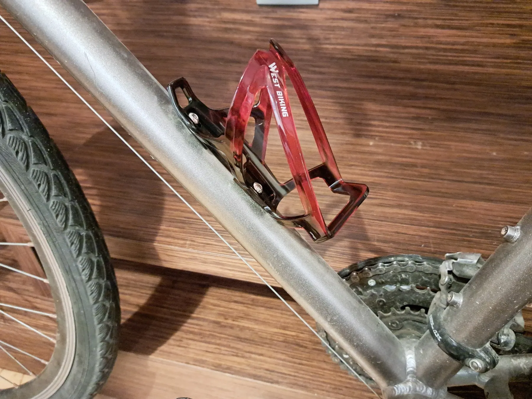 Bicycle Water Bottle Cage Colorful Gradient Secure Ultralight MTB/ROAD photo review