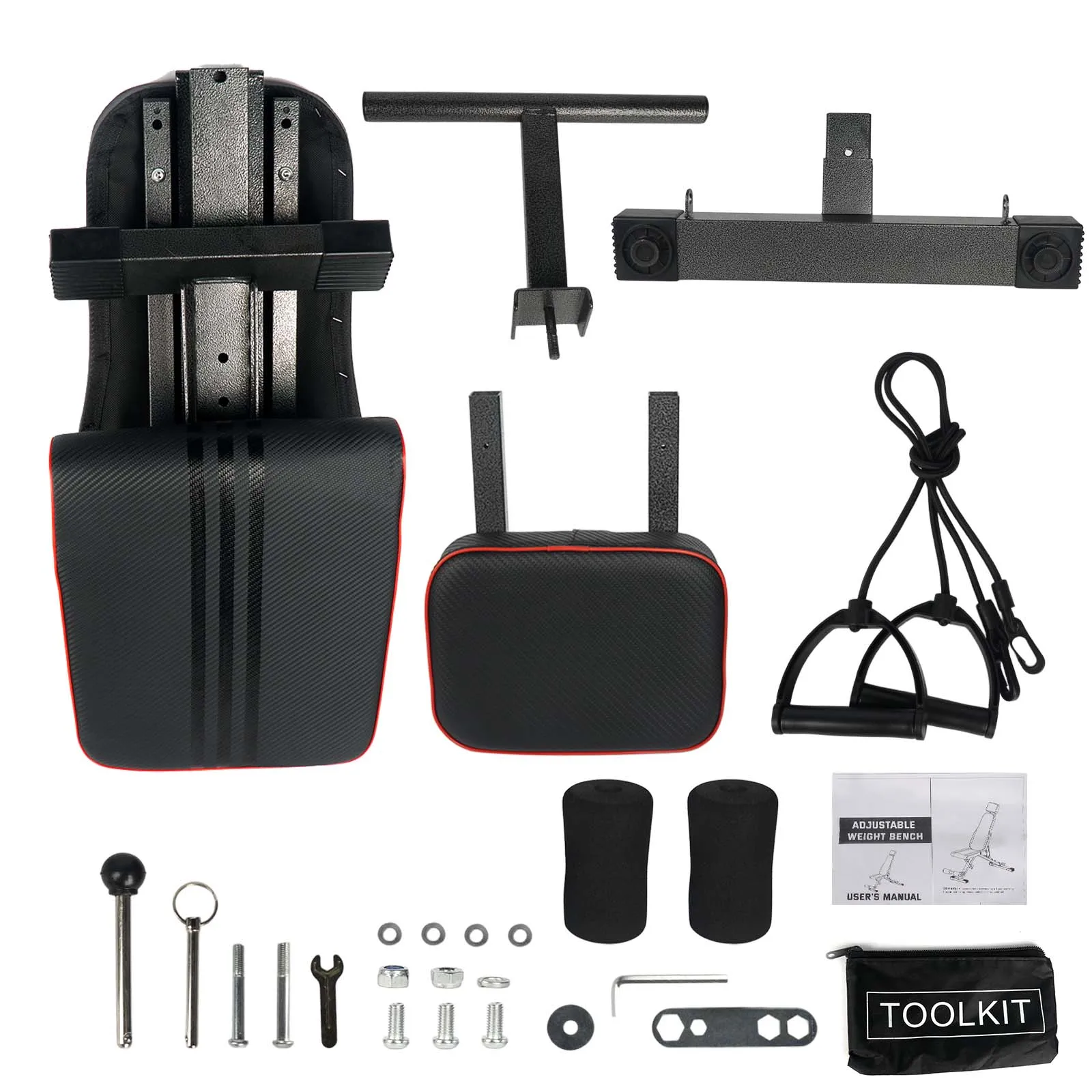 Banc d'haltères multifonctionnel, chaise de presse, planche abdominale réglable et pliable, équipement de gymnastique à domicile pour l'entraînement complet du corps