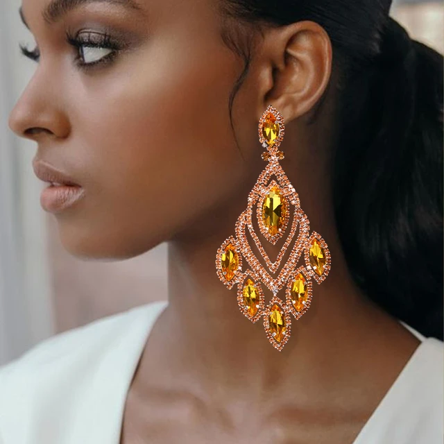 Aggregate more than 158 large chandelier earrings super hot seven.edu.vn
