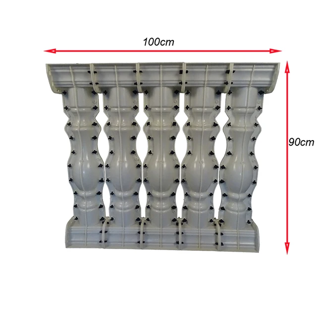 5 Méterenként Abs 90 Cm -Es Terasz Öntés Dekoratív Korlát Váza Oszlop Beton Kerítés Kalustrade Penész - Image 2