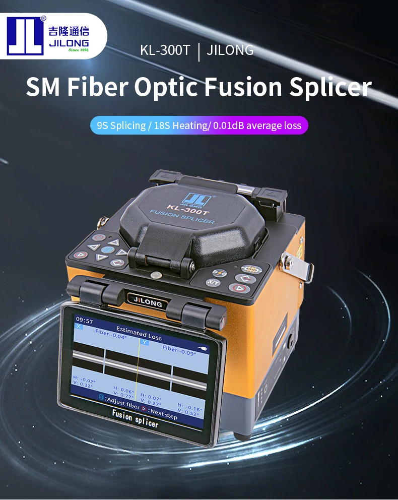 

Jilong KL-300T Optical Fiber Fusion Splicer Soudeuse With 9s Splicing Empalmadora de fibra &oacute