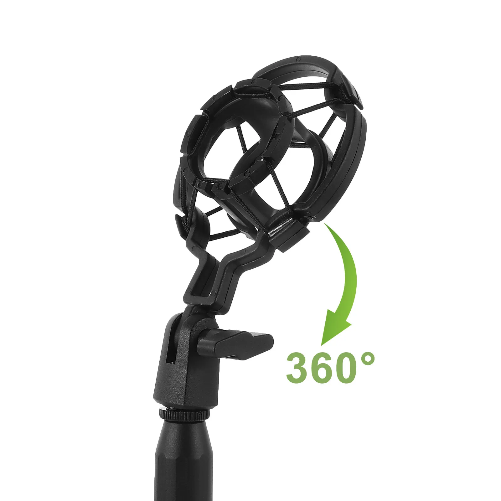 라이브 녹음을 위한 데스크탑 마이크 스탠드, 충격 방지 및 흔들림 방지, 회전 및 높이 조절이 가능한 마이크 스탠드