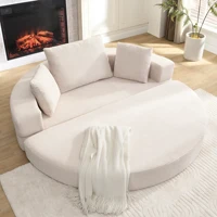 Уютный вельветовый диван-мешок. Модульная напольная кровать (173x176 см) для эстетической гостиной. Мягкая и удобная охлаждаемая мебель — изображение 6