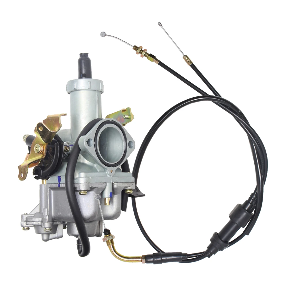 

PZ30 30mm Carburetor With Accelerating Pump with Cable Choke Carb + Dual throttle cable Kit ATV Dirt Bike Pit Quad 200cc 250cc