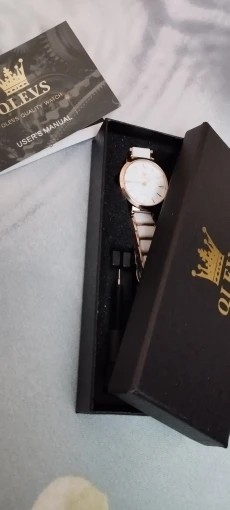 OLEVS Fashion Women's Watches Relogio Feminino Luxury Rose Gold Square Watch Ladies Quartz Wristwatches Bracelet Clock reloj mujer photo review
