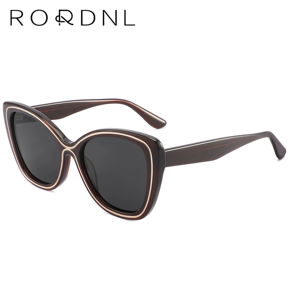 Acetate Fashion Butterfly Sun Glasses Female Oversized Polarized High
