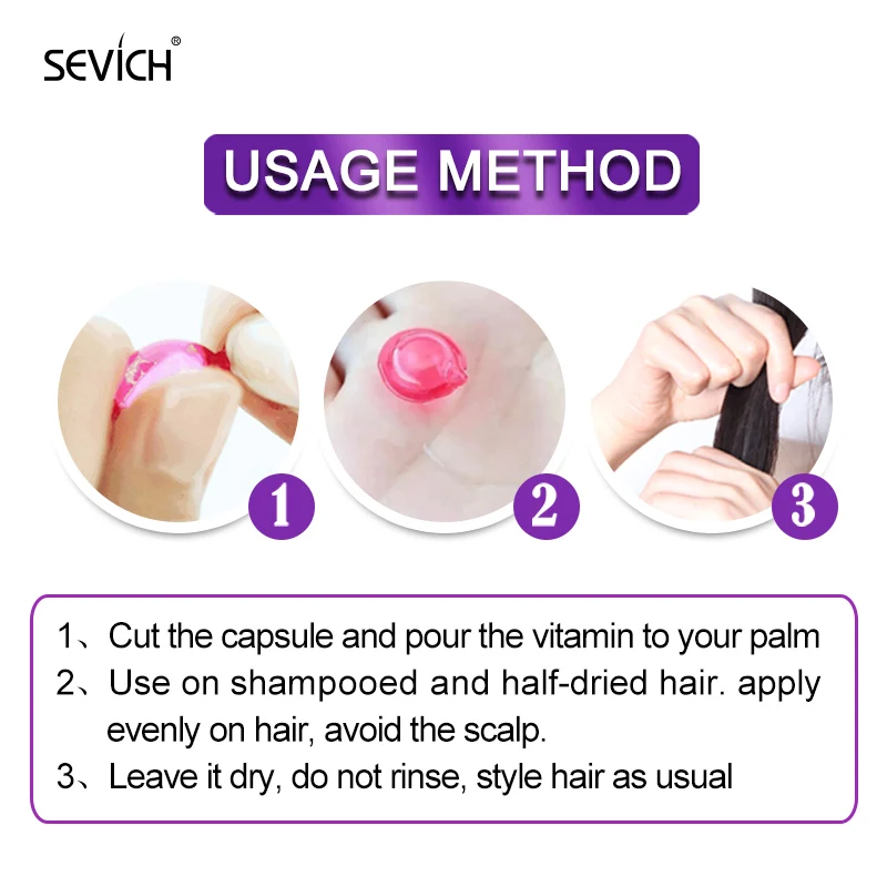 30PCS Hair Vitamin Capsules Keratin Complex Oil Moisturizing Nourishing Hair Serum Treatment Oil for All Repair