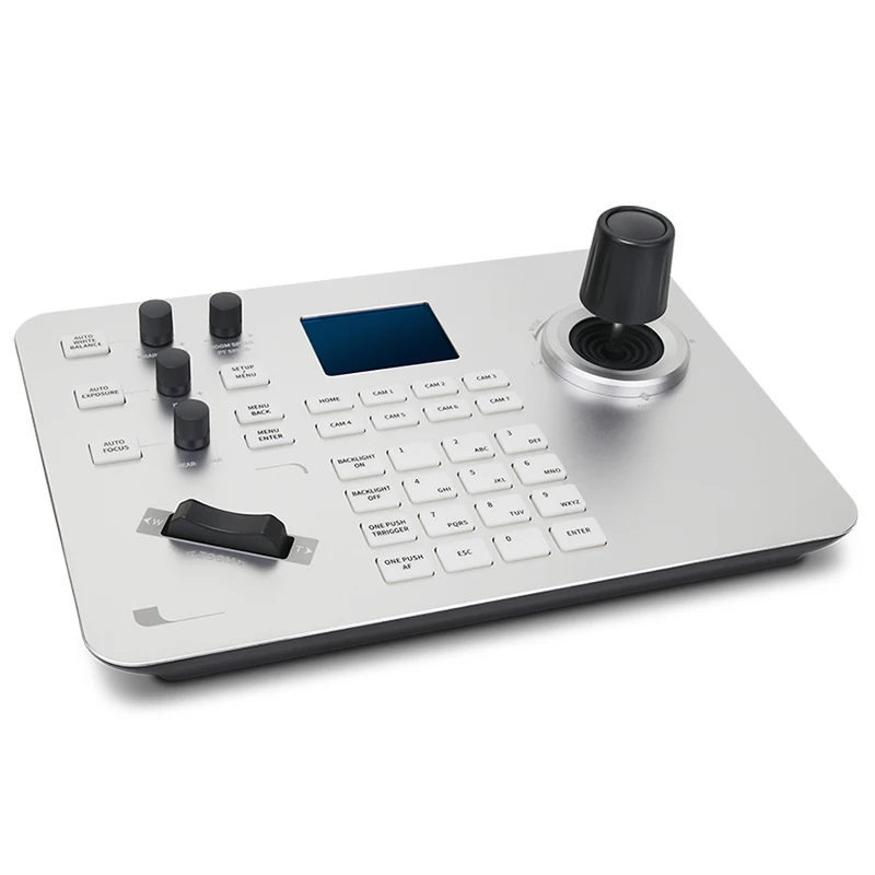 VISCA Control Keyboard Analog And IP Video Conference Camera Controller 4D Joystick Keyboard Support VISCA PELCO-D/P SKB-N406D