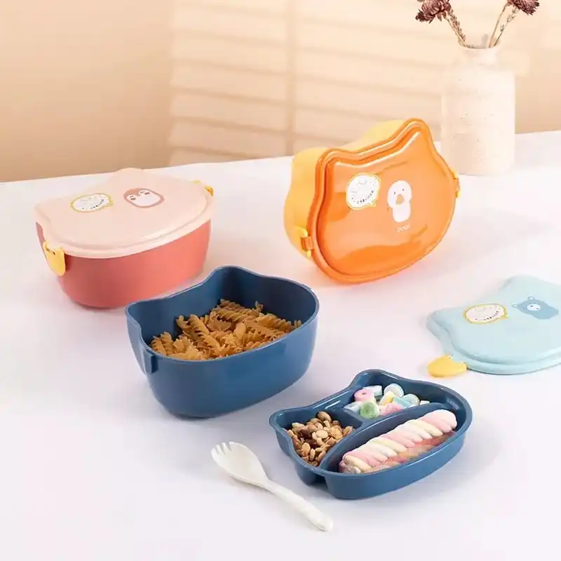 Lancheira Bento Box Infantil Marmita Colorida 3 Divisórias