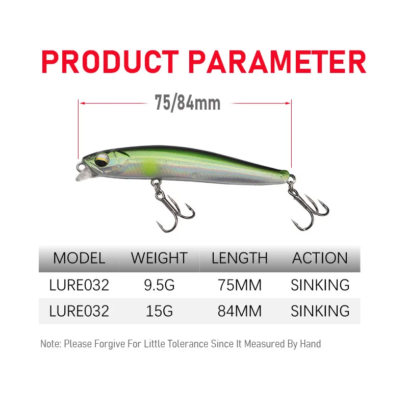 2023 Hot Fishing Lures Full Layer Minnow 75mm 9.5g 84mm 15g Crankbaits  Artificial Bait Wobblers for Pike Bass Trout Carp Fishing