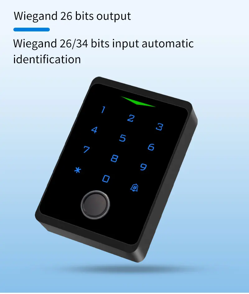Wifi Tuya Backlit Fingerprint Door Access Keypad Waterproof RFID 125kHZ EM Card