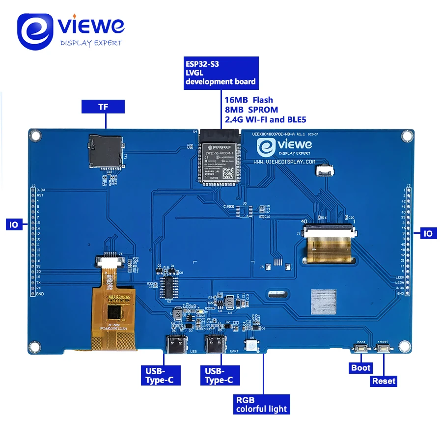 รูปสินค้า โมดูล ESP32 S3 หน้าจอ HMI สำหรับระบบควบคุมอัจฉริยะ