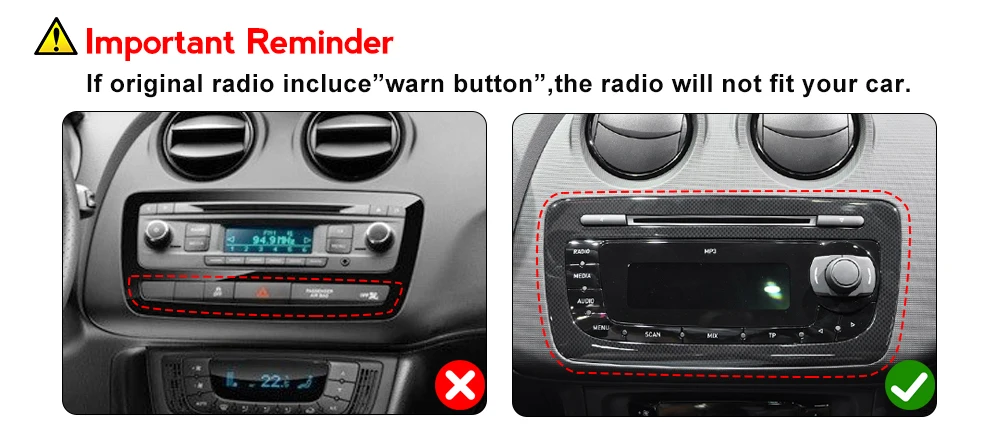 DUDUAUTO DUDU7 Android 13 Autoradio 12G + 512G Für Seat Ibiza MK4 6J 2009-2013 Drahtlose Carplay Navigation GPSIntelligente Systeme – Detail 4