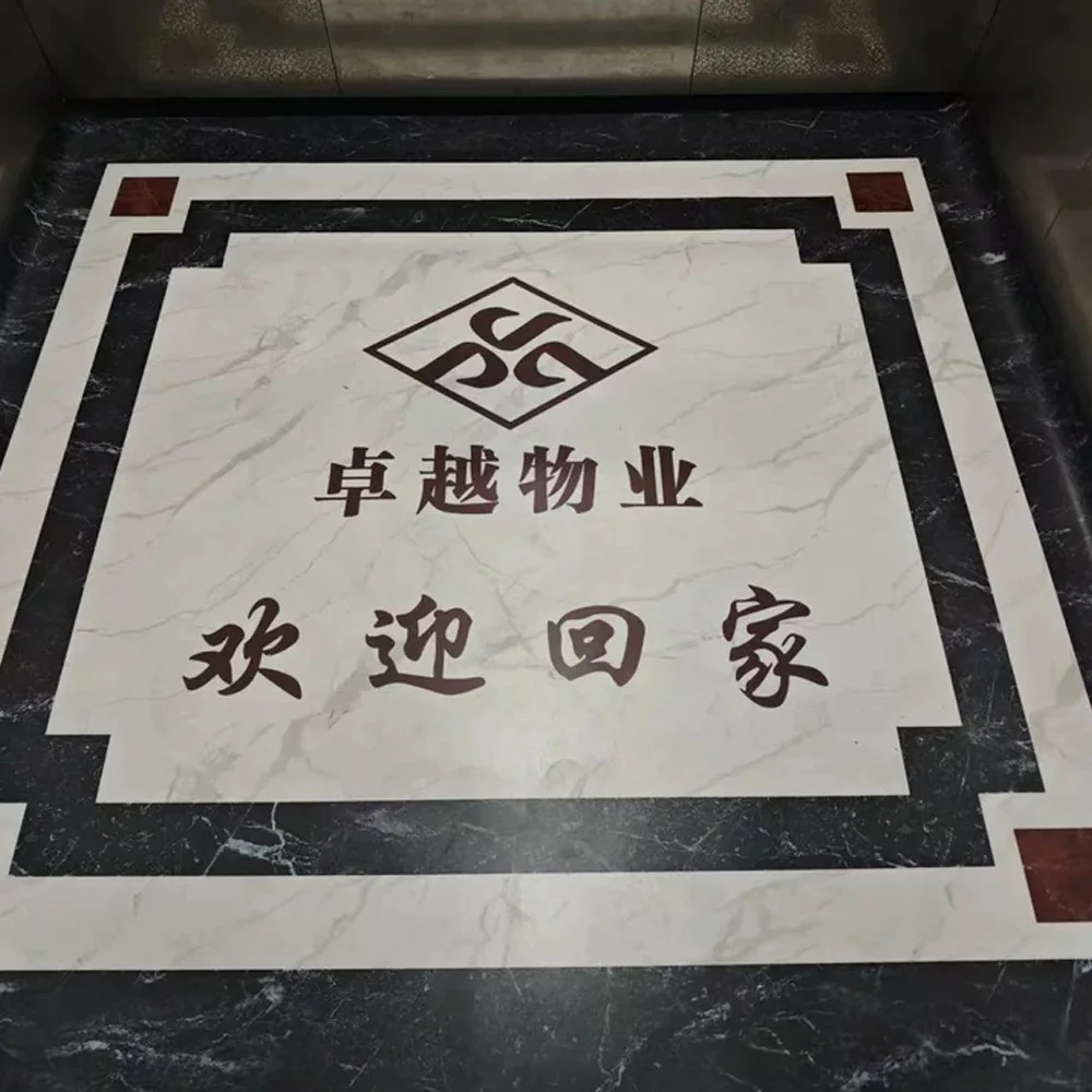 Beable Decorating And Protecting Elevator Cab PVC floor Size Welcome Mats Carpet
