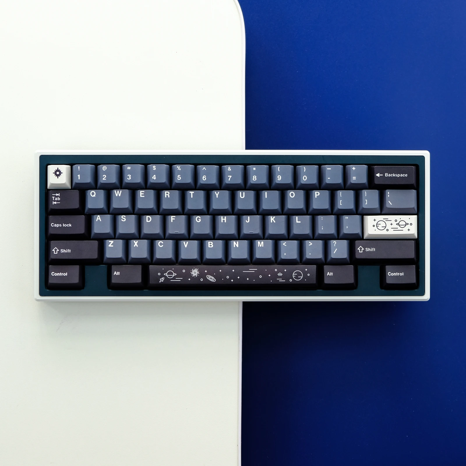 Gmk galaxy pbtキーキャップ、チェリープロファイル、dye-Sub
