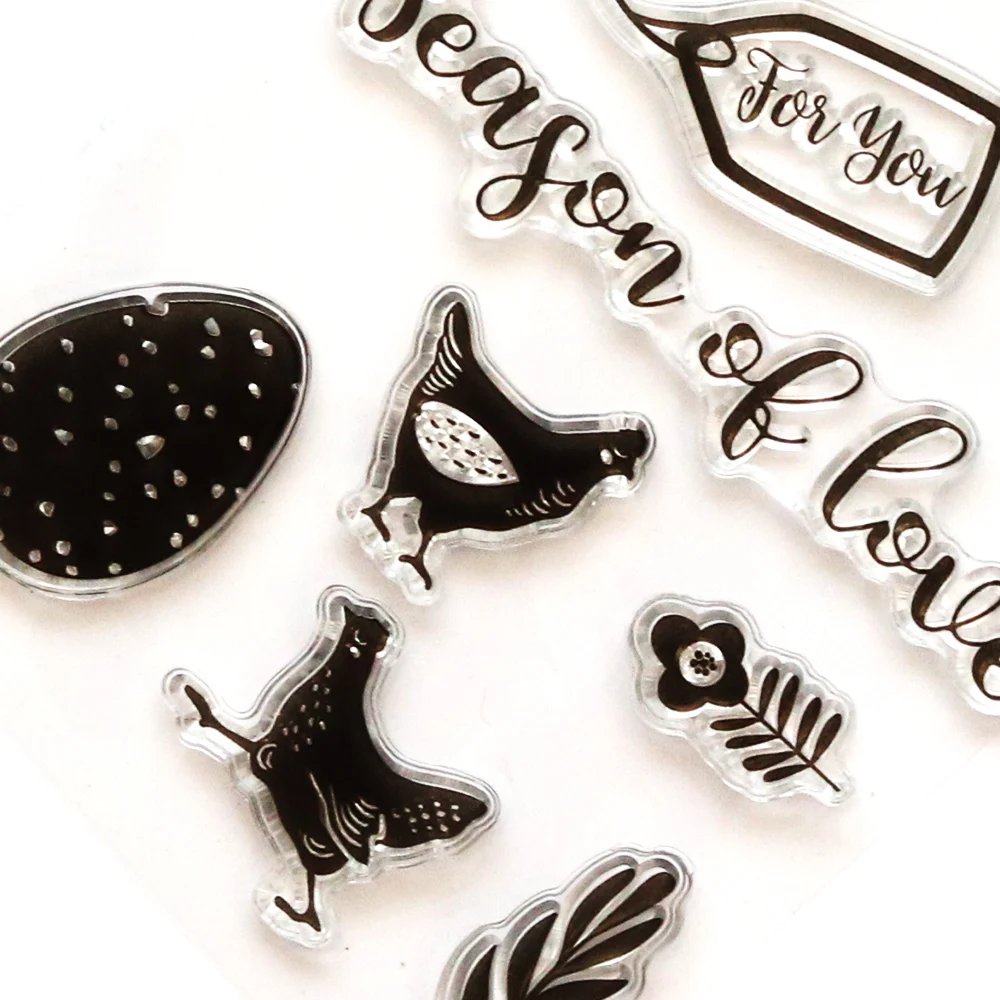 크리에이티브 경로 투명 실리콘 스탬프 인감 스크랩북 카드용 투명 재사용 가능한 봄 공예 저널링 장식 만들기