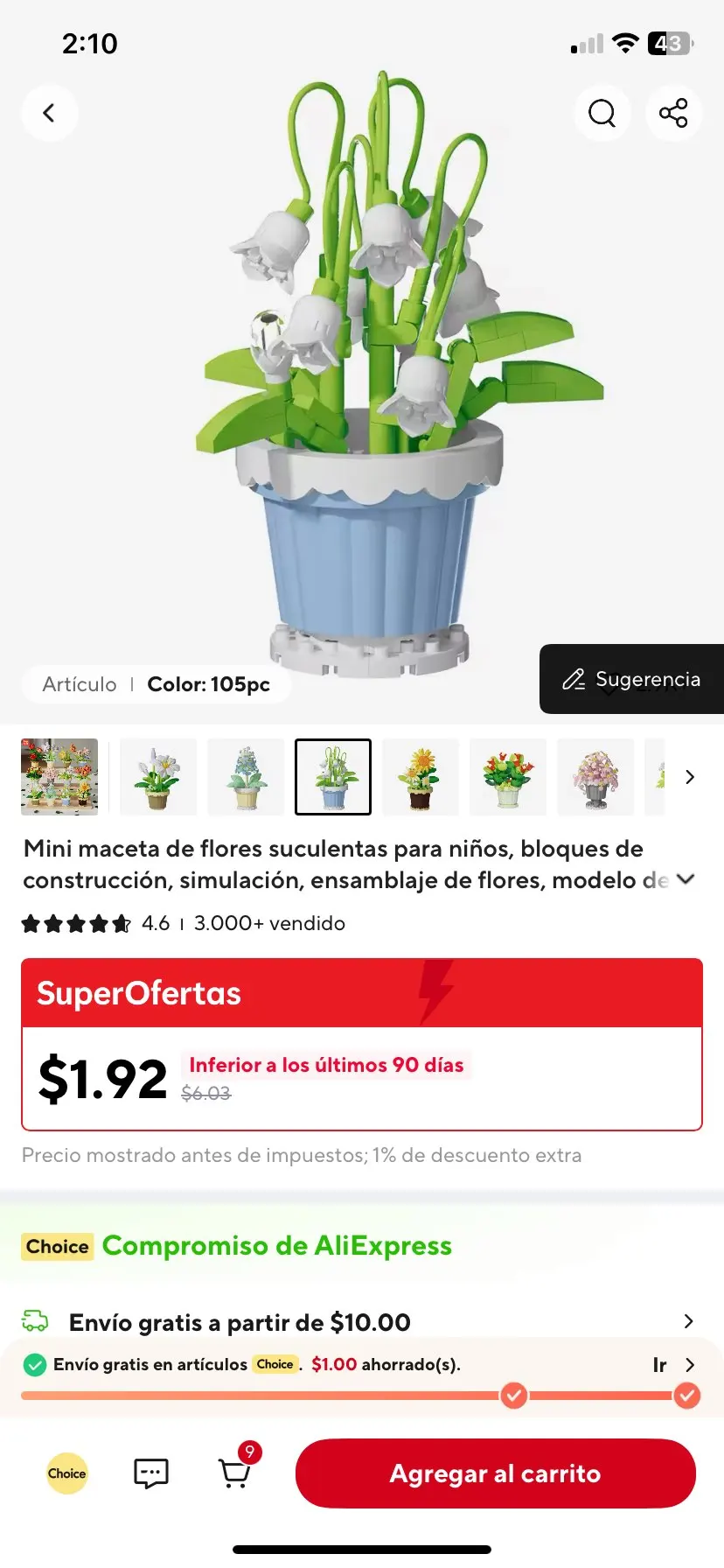 1PC Mini Succulent Flower Pot Building Blocks Simulation Flower Assembling Brick Model Kids Toys photo review