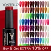 YOKEFELLOW Gel Nail Polish UV LED 122 Colors 10ml Rich Pigment Soak Off Low Odor Long-Wear Gel Varnish for Professional Manicure 1