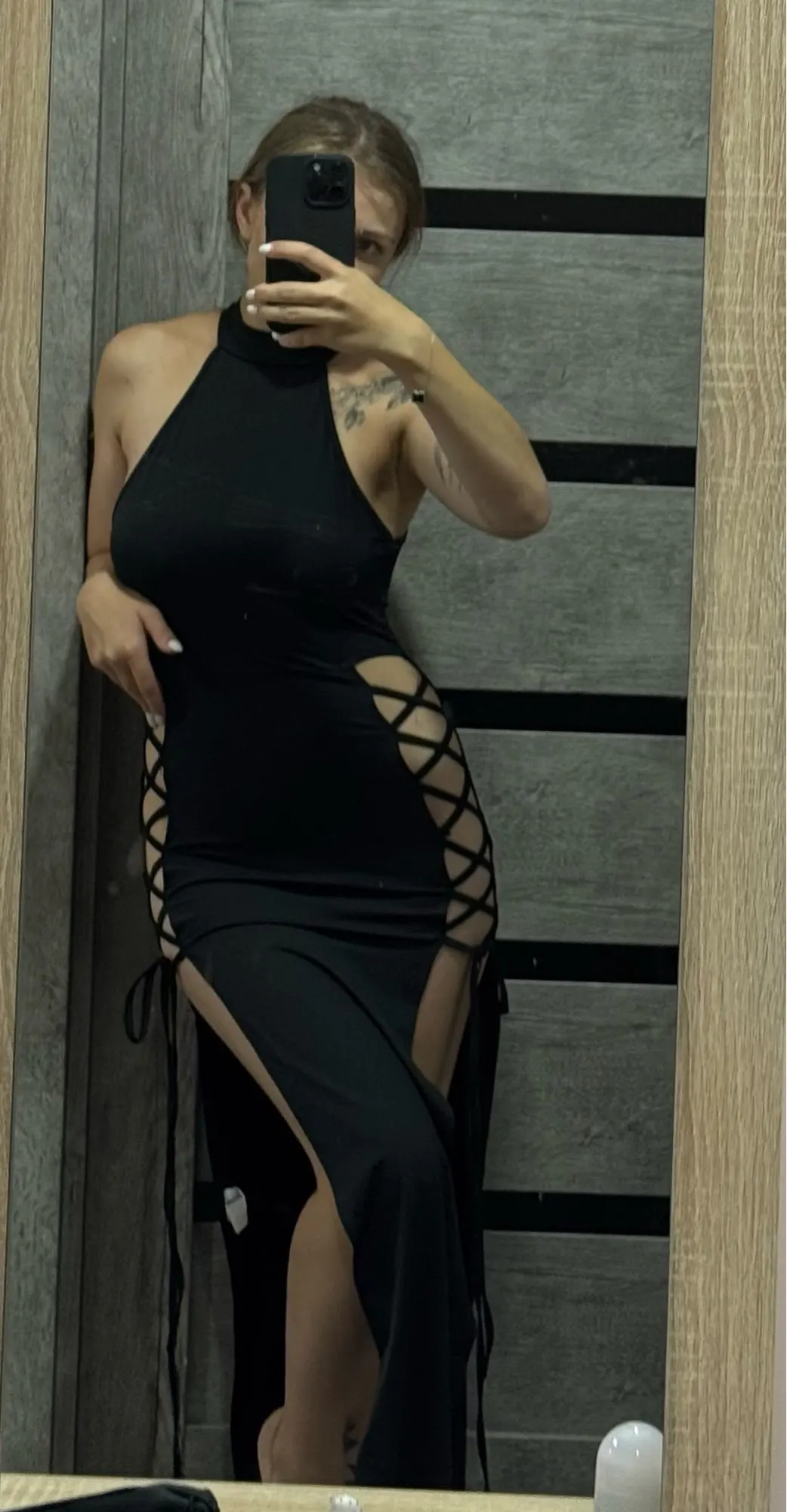 Dark Long Dress - Nu-Goth Aesthetic photo review