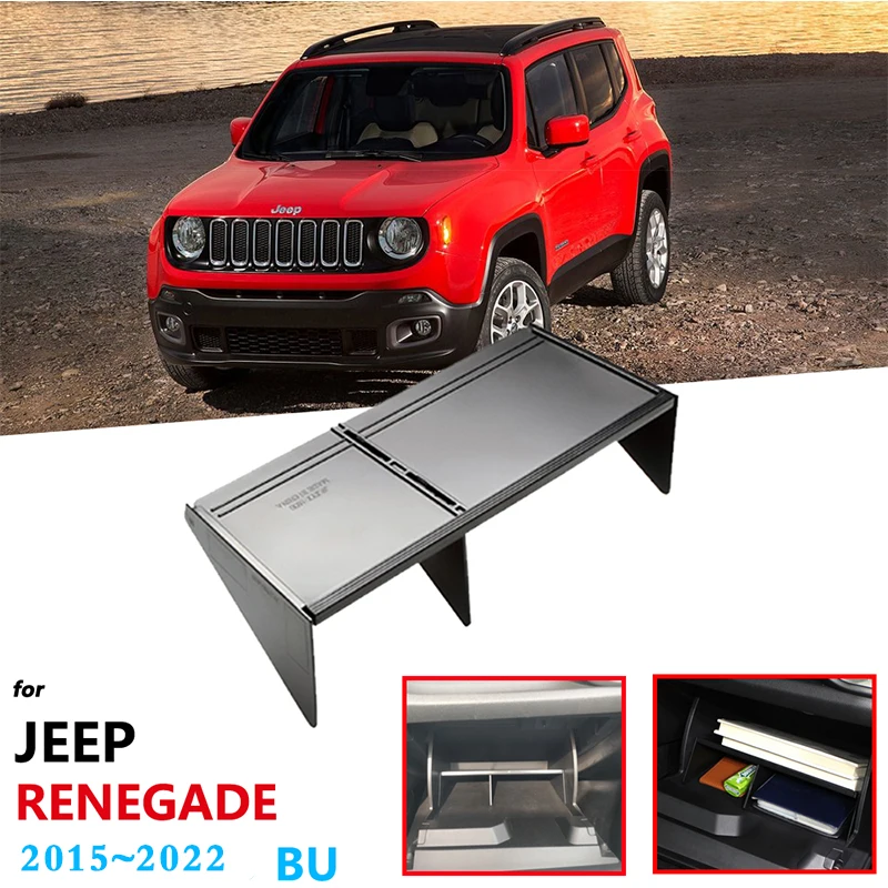 Swgaunc Aufbewahrungsbox für Jeep Renegade BU 2015 2016 2017 2018 2019 2020  2021 2022 mit rutschfestem Pad : : Auto & Motorrad