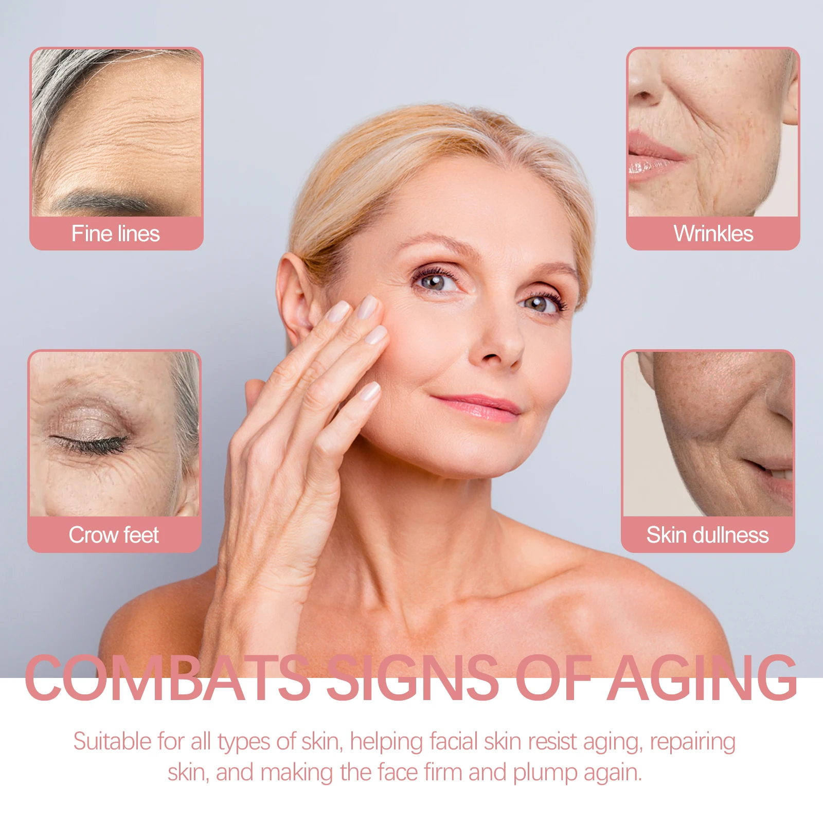 EELHOE Repair Face Serum Capsule Fade Fine Line Anti Wrinkle Essence Firming Face Serum Moisturize Face Rejuvenation Serum 30PCS 3