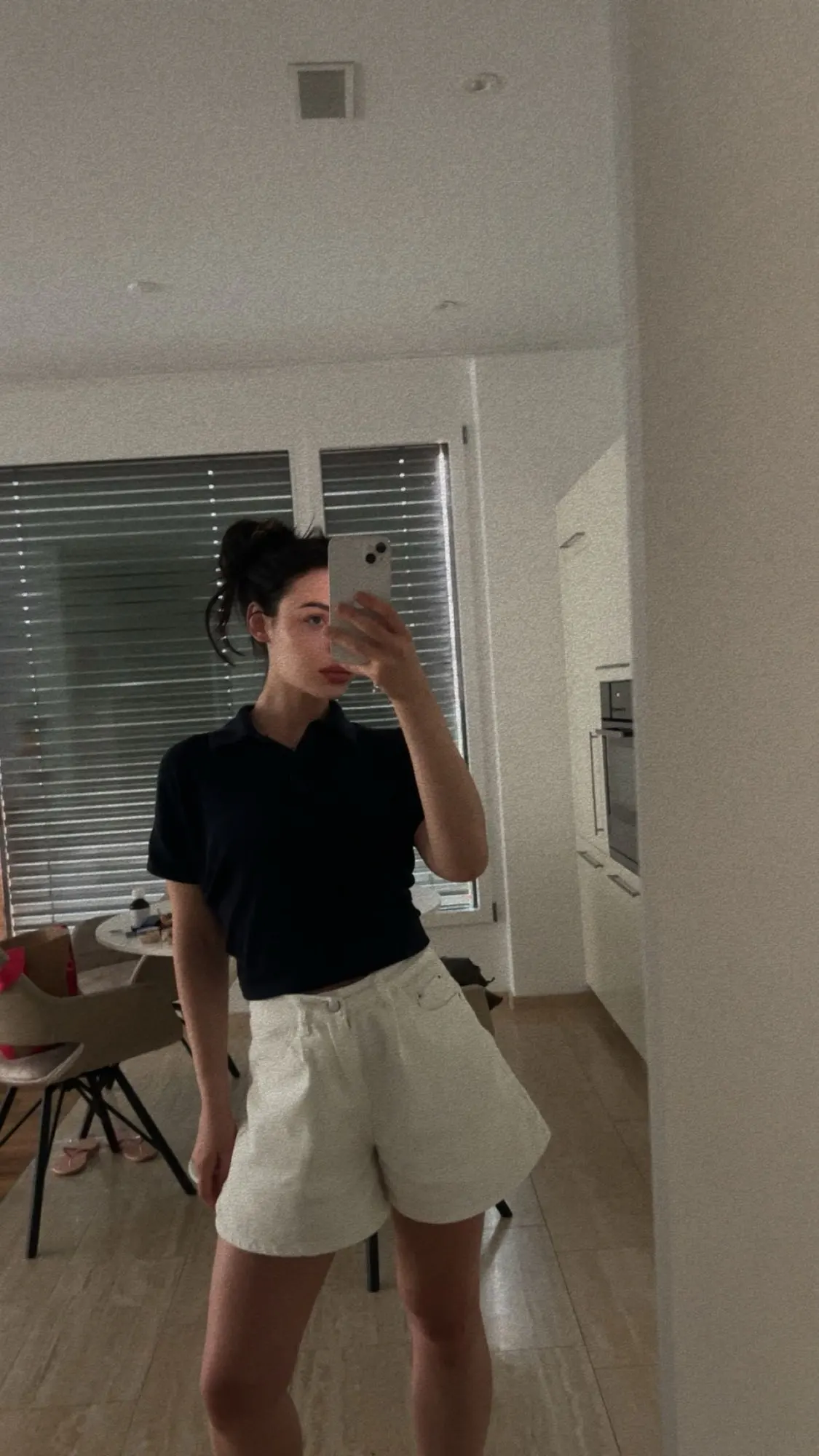 Women’s High-Waist A-Line Denim Shorts photo review