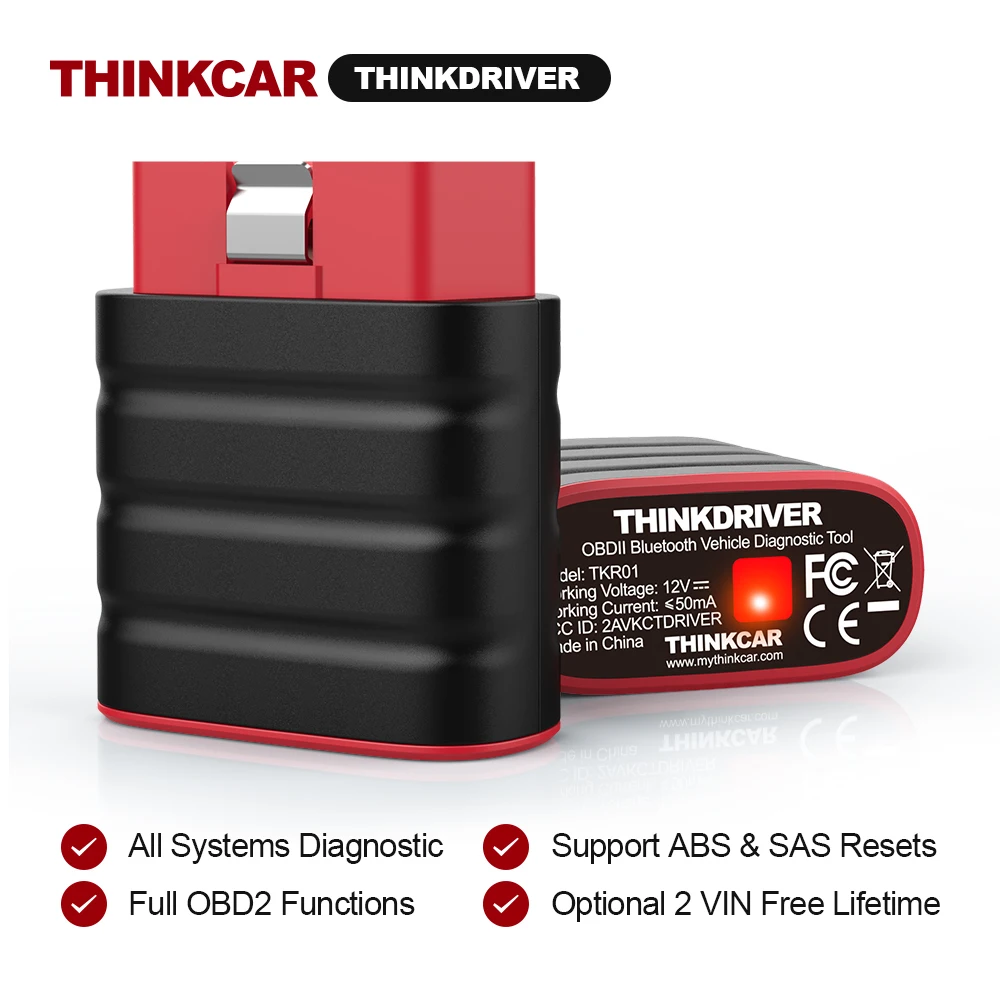 automotive engine analyzer THINKCAR Thinkdriver OBD2 Scanner All Car System Diagnost Free Lifetime for 3 Vins Car Diagnostic Scanner Code Reader Scan Tools car battery analyzer