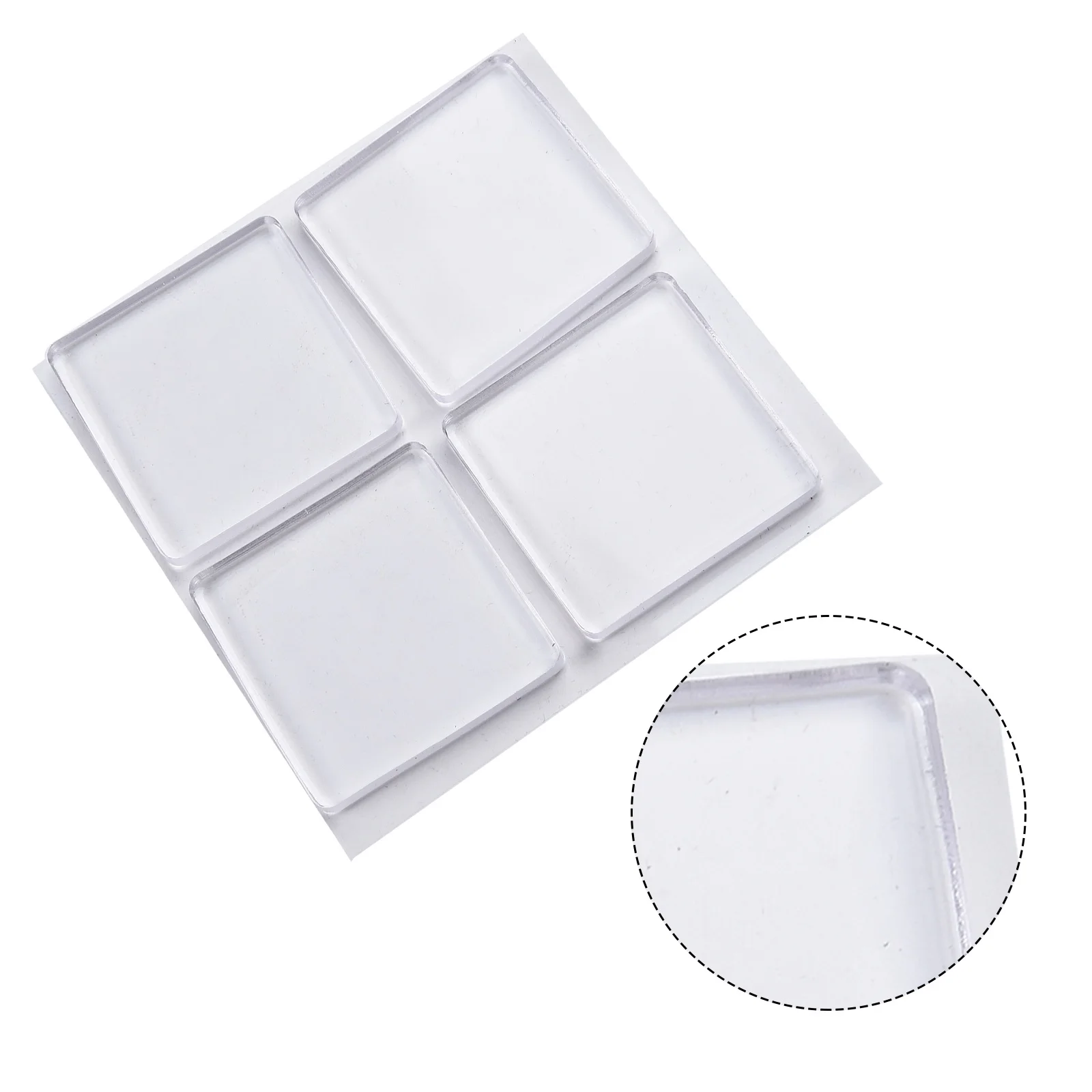 4pcs/Set Transparent Anti Vibration Shock Absorbing Pad Mat Washing Machine Self Adhesive Mute Anti-Shock Protection Porte Pad