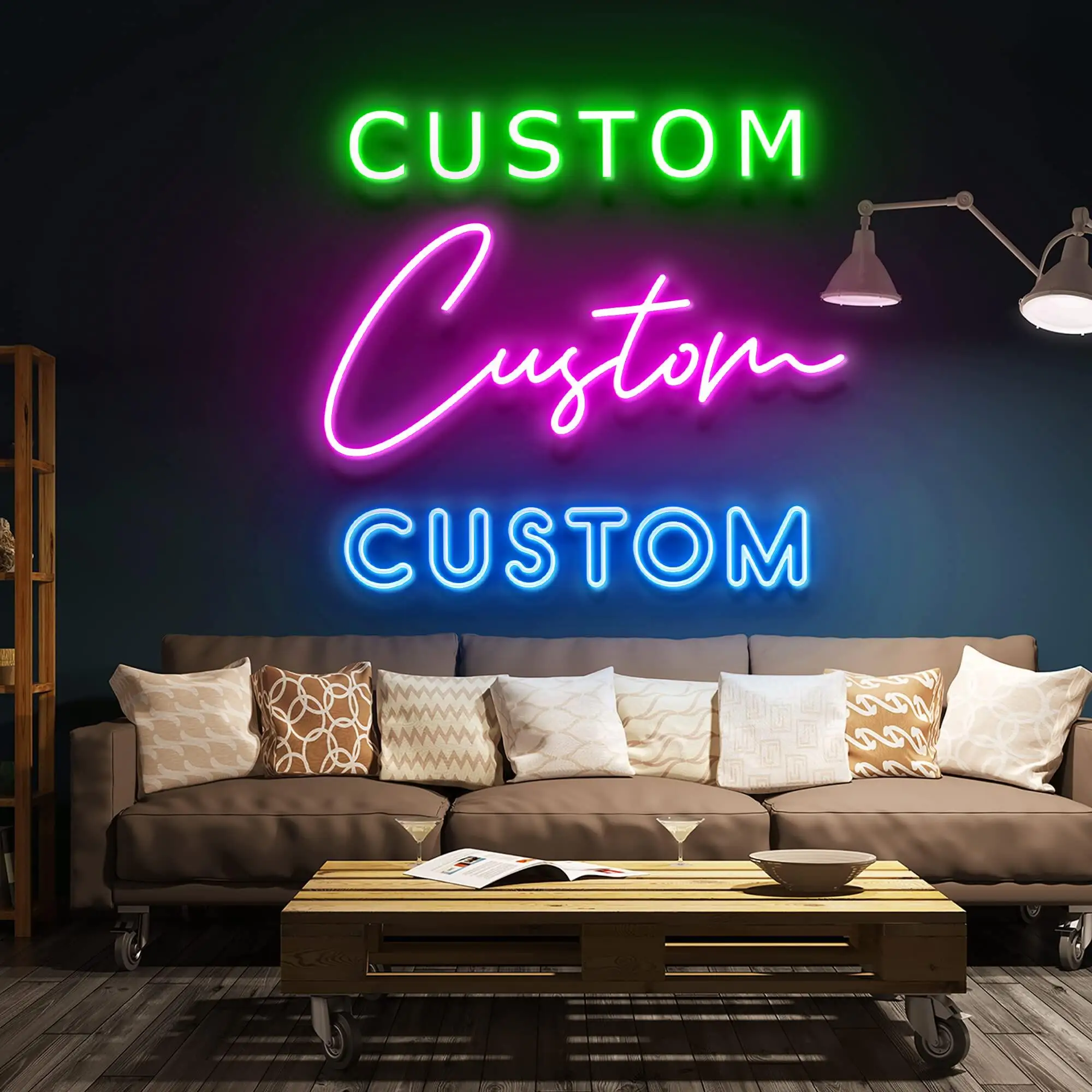 Led Neon Signs Manufacturer Illuminated Light Lighting Signage LED Neon Acrylic Signs for Decoration