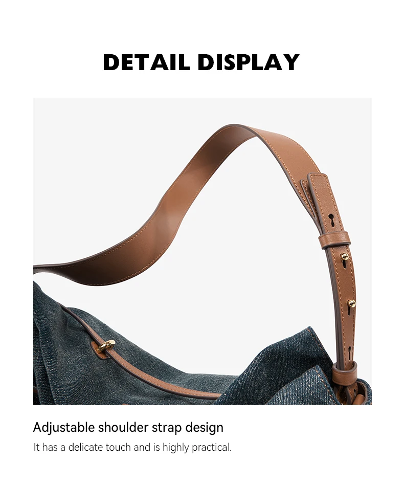 Denim bag strap options