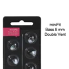 For Oticon Replacements for Double Vent Domes Open 8mm Dome Hearing Aid Domes Supplies 1