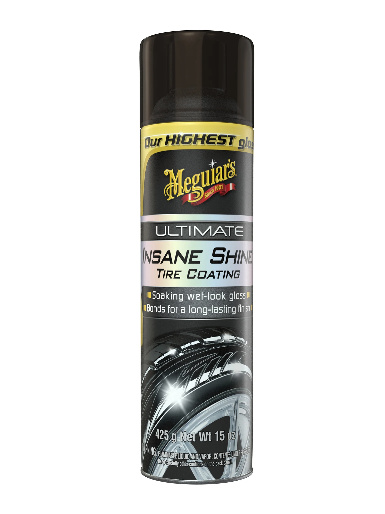 Meguiar's, Abrillantador De Llantas con Recubrimiento, G190315, 425gr.