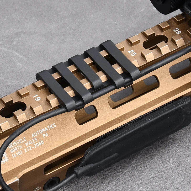 airsoft PEQ15 NGAL Wire Guide System Cable Management Rail Cover Picatinny Rail Handguard Wire Guide Tail Fixed wire guide,picatinny rail accessories