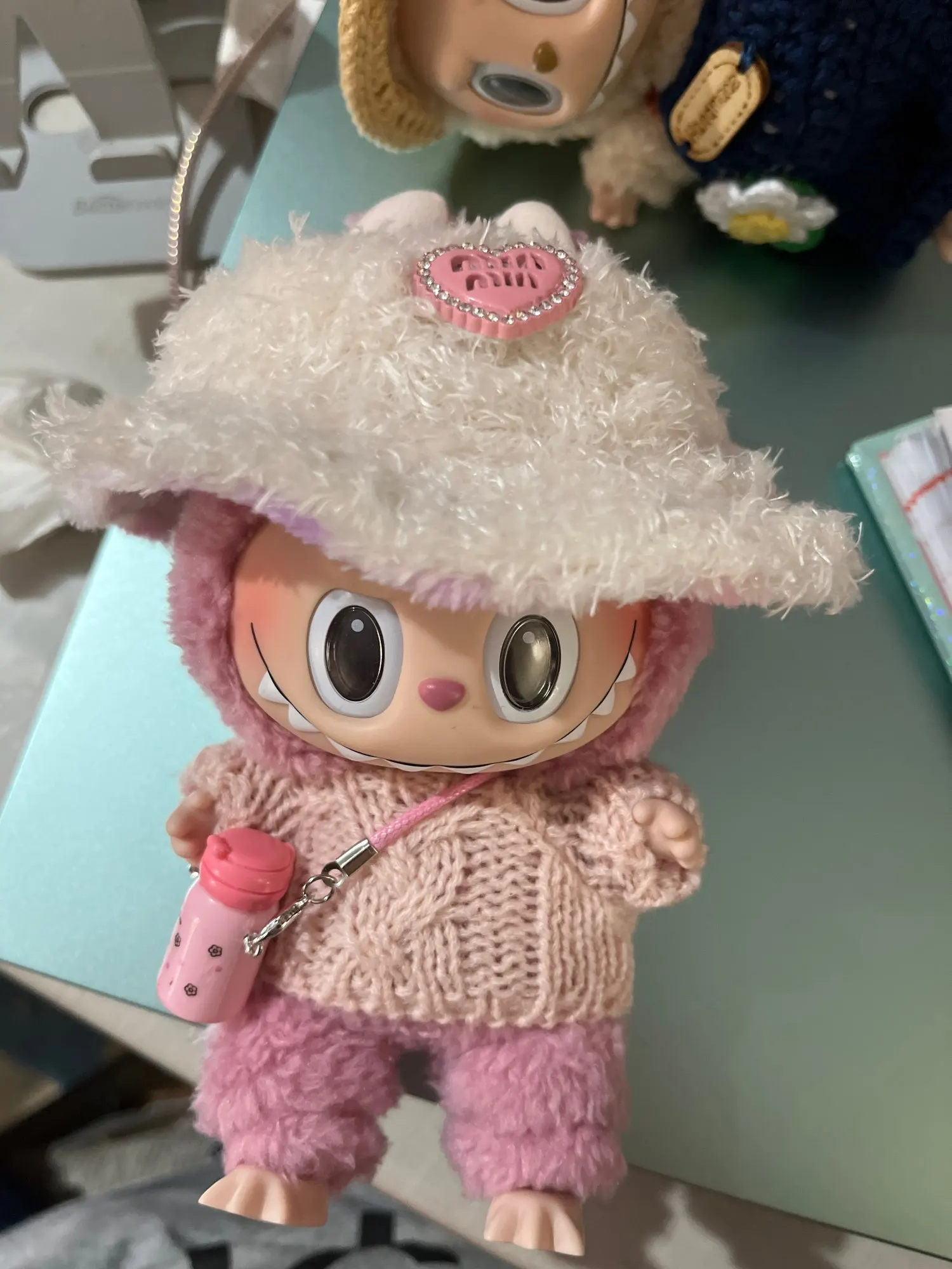 Labubu Doll Clothes: 15/17CM Idol Kpop Style Mini Plush Overalls Set photo review