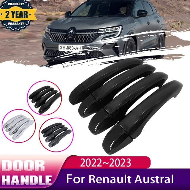 Auto Anti-scratch Schwarz Tür Griff Außen Für Renault Austral 2022 2023 Auto  Tür-Griff-Abdeckung ABS auto Zubehör Aufkleber - AliExpress