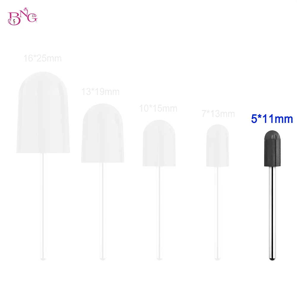 Bng 5 יח'\חבילה גומי mandrereal עבור הפקקים מלטף את הרגליים מסיר מניקור פדיקור מסמר פדיקור מסמר ליטוש