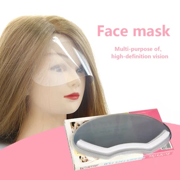50/100pcs Eye Protection Hairdressing Mask Face Shield Plastic Transparent Haircut Tool 20x10cm for Adults Salon Disposable